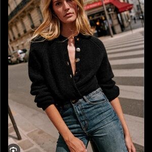 Sezane Othello Sweater in Black